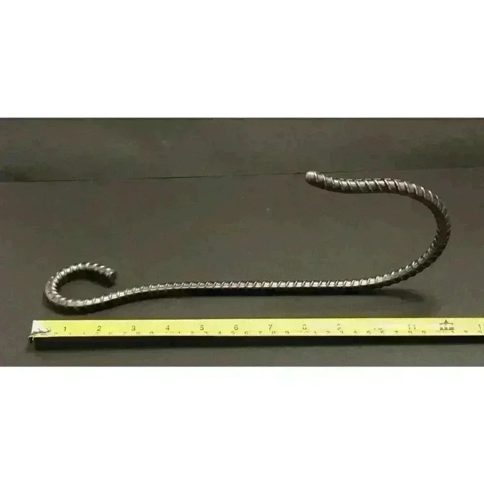 Scandanavian Style Barn Hook Tool Rustic Cabin Decor Man Cave Rebar READ - Image 2 of 4