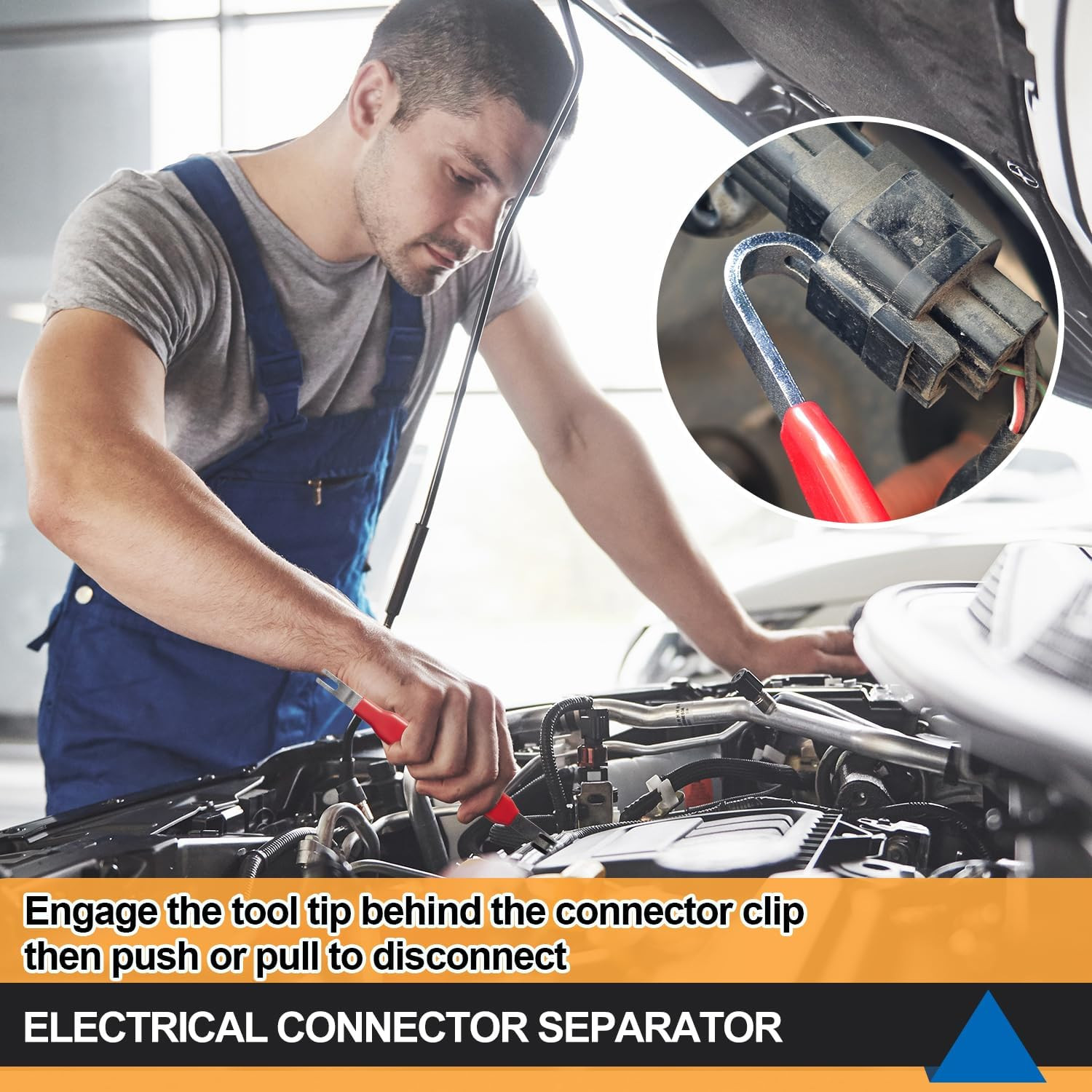 2 Pcs Automotive Electrical Terminal Connector Separator Removal Tool, Plug Conn