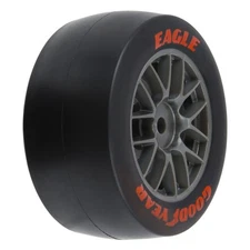 Pro-Line 1/12 Goodyear Eagle Option Tire F/R MTD Gray Wheels (4): Losi NASCAR