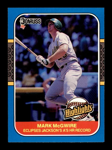 1987 Donruss Highlights #46 Mark McGwire Oakland Athletics