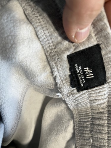 H&M Joggers Sweatpants Regular Fit Solid Navy Gray Reg Fit Size XS - 第 5/6 張圖片
