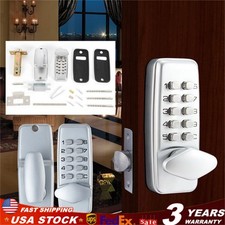 Mechanical Keyless Entry Door Lock Digital Code Keypad Knob Combination Lock Set
