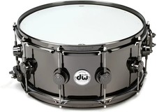 DW Collector's Series Metal Snare - 6.5" x 14" Black Nickel Over Brass with