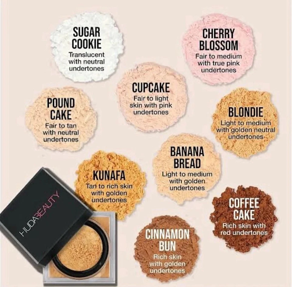 Huda Beauty Easy Bake Loose Baking & Setting Powder Various Shades 20g Full Size - Image 4 of 4