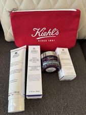 KIEHL’s 5 pieces Full-size Skincare Set Includes Cosmetic Bag Valued over $480