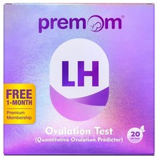 Premom Quantitative Ovulation Test Strips, 1 Count Pack of 20 , Purple