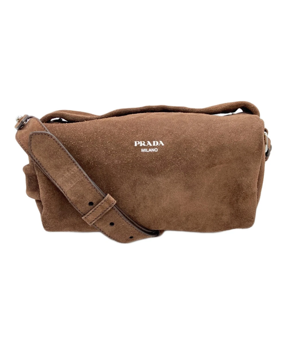 PRADA Suede Shoulder Bags for Women for sale | eBay