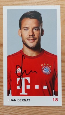 Juan Bernat -- signiert -- Autogrammkarte Bayern AK 15-16 2015-16 2015-2016
