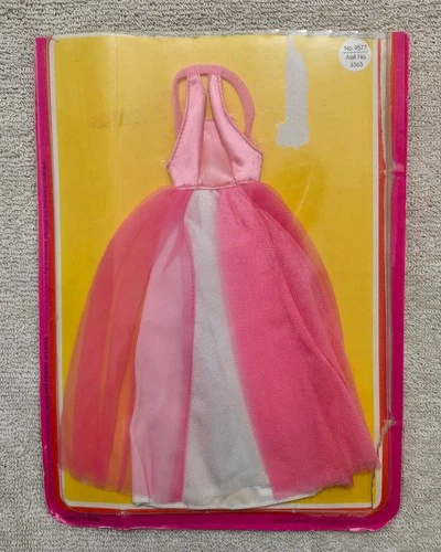 Vintage 1976 Barbie Best Buy Fashions #9577 Pink Dress Gown Satin Tulle w/Pkg
