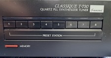 Sansui Classique T-730 Quartz Synthesizer AM/FM Stereo Tuner Vintage Japan