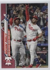 2020 Topps Update Mother's Day Hot Pink 7/50 Bryce Harper Jean Segura #U-74 12b0