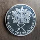 Rare 1977 Silver (925) Lord Mayor of London Medallion 31g
