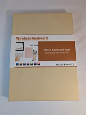 Wireless Tablet Keyboard Case Pink Bluetooth w/ USB Cable – Universal – Used
