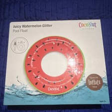 CocoNut Outdoor Juicy Watermelon Glitter Pool Float Model 30004