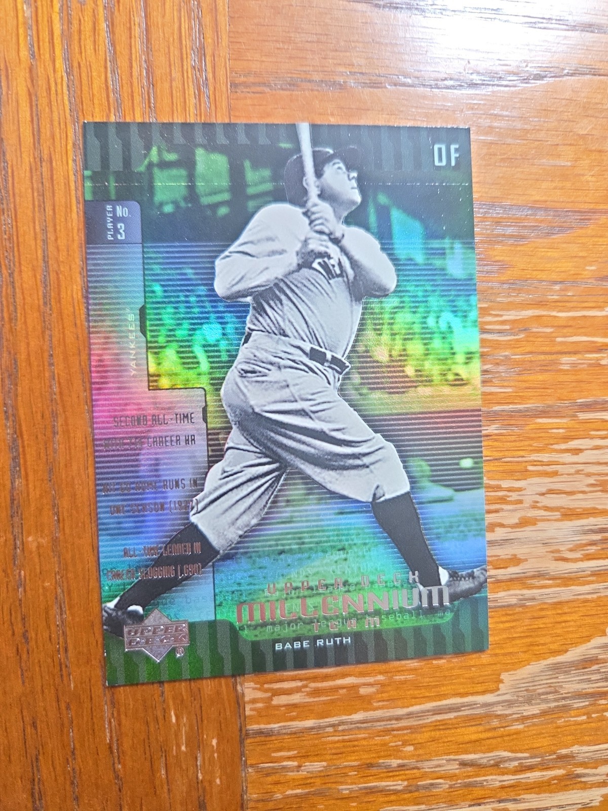 2000 Upper Deck Legends - Upper Deck Millennium Team Babe Ruth #UD5