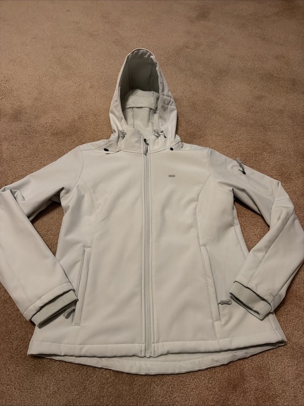 33000ft Softshell Snow/Rain Jacket Womens MD Hooded Fleece Lined Windproof