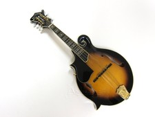 GOLD TONE F-STYLE MANDOLIN w/ HARD CASE LEFT HANDED BLUEGRASS SUNBURST