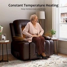 22" Power Lift Recliner Chair,Massage,Heat, Adjustable Reclining Chair,Ergonomic