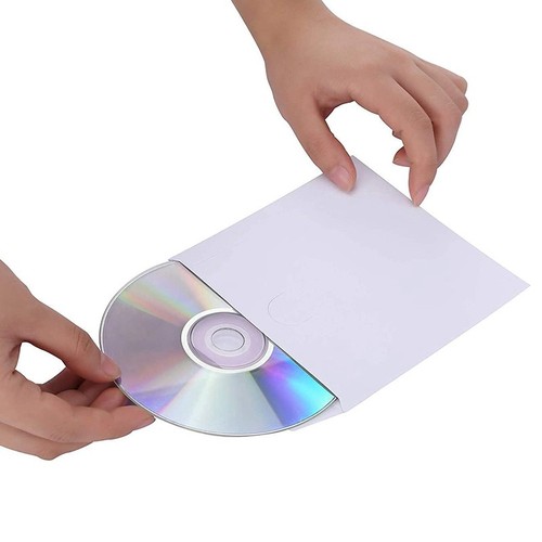 CD DVD HüLlen, DVD CD Medien Papier HüLlen Halter mit Durchsichtigem Fenste5239 - Afbeelding 6 van 6