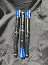 Golf Pride CP2 Wrap Jumbo Golf Club Grips Set of 3 Black/Blue Rubber