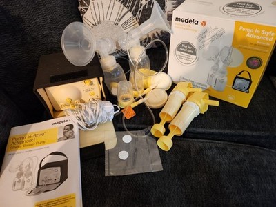 Medela  Pump In Style Advanced  Breast Pump, Case, Cord, Piston Cylinder +EXTRAS
