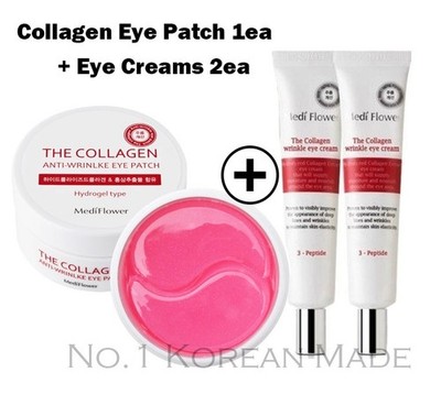 Mediflower/The Collagen Anti-Falten Augenpflege Set (1 Augenklappe + 2 Augencremes)