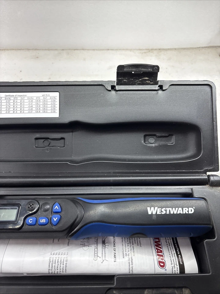 Llave dinamométrica electrónica Westward 4Ryl3, pulgada-libra/metro Newton, 3/8 pulgadas fija, Foto 3 de 4