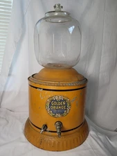 Very Rare Golden Orange Drink Perfection Cooler Dispenser Rochester, New York