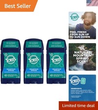 2.8 oz Men's Deodorant - Aluminum-Free Natural Protection, Mountain Spring