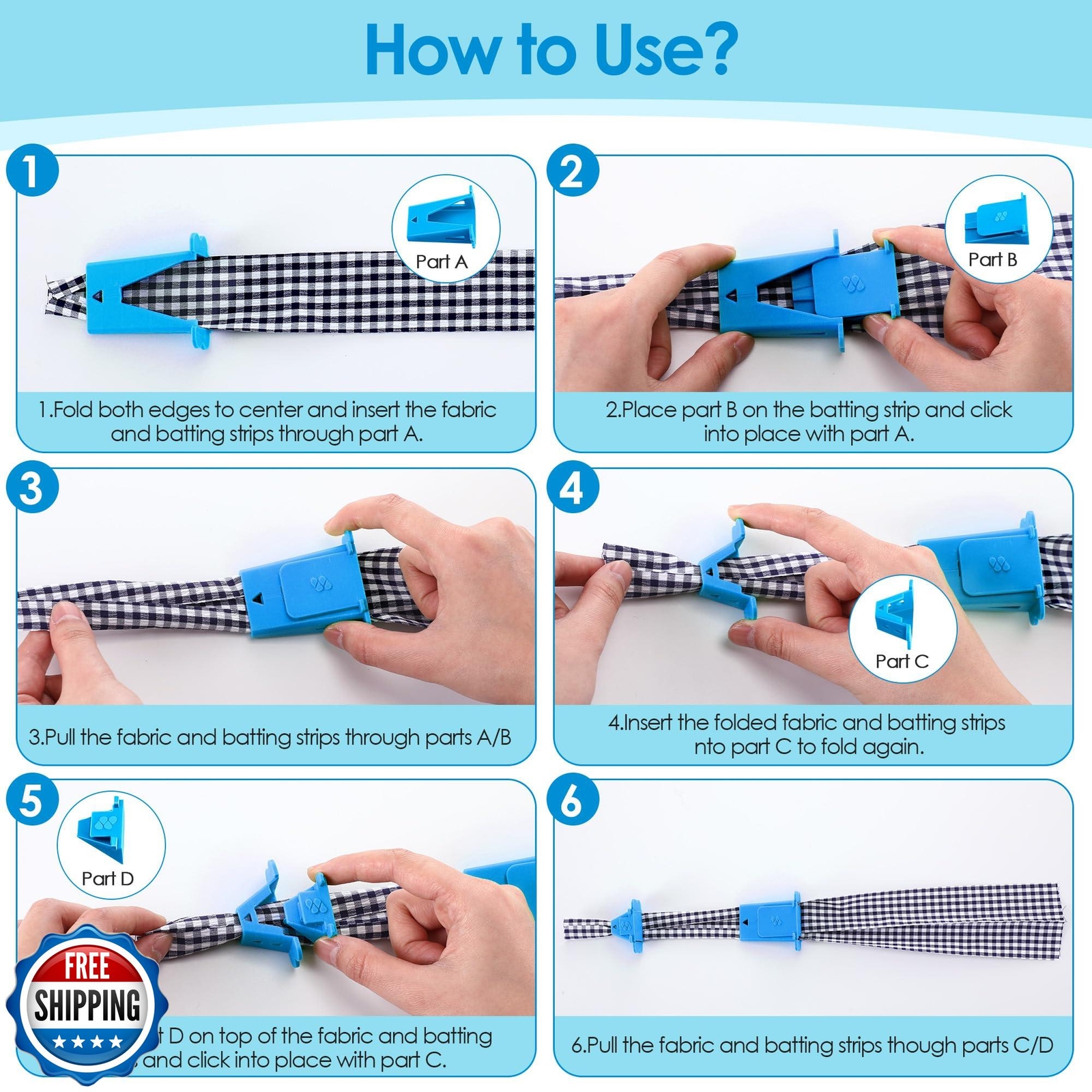 Ceoighe 2 Set Fabric Tube Maker for Fabric Roll Rugs, Sewing Tube Makers for 