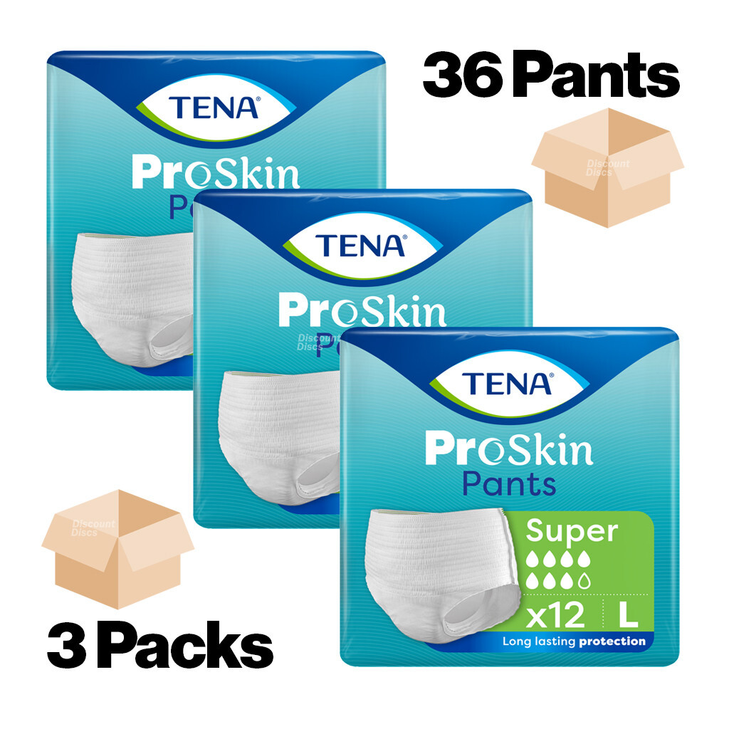 48 x TENA ProSkin Pants Super Large | 4 Packs of 12 | Incontinence Pull Up Pants - Image 6