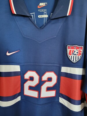 Nike USA US Soccer USMNT 1995/1996/1997 Away Jersey Alexi Lalas