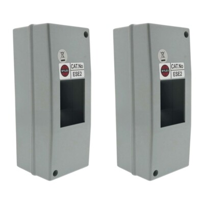 2 x Wylex ESE2 Isoliergehäuse mit Hutschiene - 2 Module
