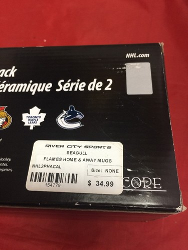 Calgary Flames 11 Unzen Kaffeetasse Geschenkset NHL Hockey 2 Tassen Neu im Karton - Bild 9 von 9