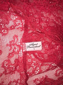 Agent Provocateur Red Love Lace Brief - NWOT