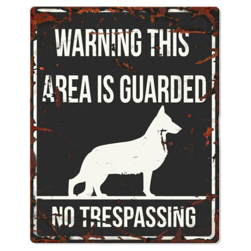 D&D Warnschild Square Deutscher Schäferhund Englisch schwarz, UVP 3,99 EUR, NEU - Bild 1 von 1