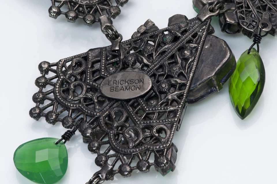 Collar Erickson Beamon Couture Cristal Verde Multicolor Foto 3 de 3