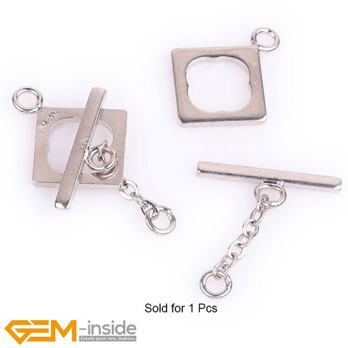 Square 14K Gold Filled Toggle Clasp Bracelet Necklace Jewelry Closures Connector - Bild 12 von 18