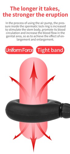 Male Inflatable Penis Extender Stretcher Sleeve Penis Pump Enhancer Enlarge-Ring - Picture 9 of 12