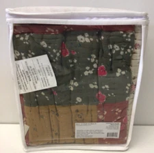 The Company Store Autumn Floral Handcrafted Patchwork Sham- King