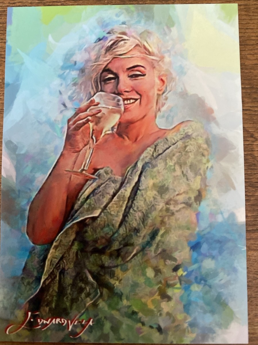 【希少】ポストカード　Marilyn Monroe Marilyn Monroe #71 Art Card Limited Numbered xx/50 Edward