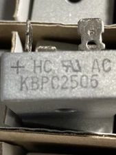 ONE brand new  HC KBPC2506, Wire Lugs connections Diode bridges, 25 A,600V