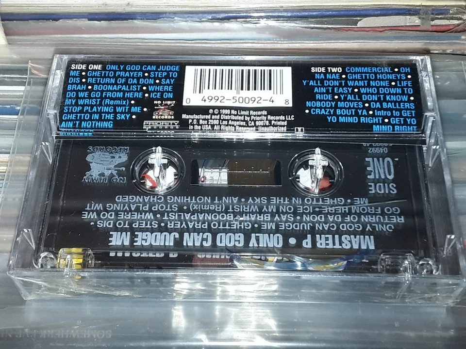 RARE MASTER P ONLY GOD CAN JUDGE ME 1999 CASSETTE TAPE HYPE STICKER SEALED - Image 2 of 4