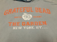 VTG Y2K 2002 Grateful Dead 1990 Madison Square Garden Hoodie Sweatshirt Large