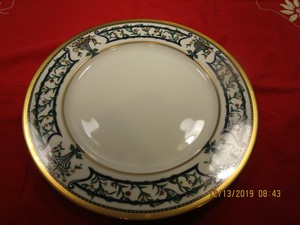Christian-Dior-Florissant-Gold-Rim-Dinner-Plate-Fine-China-10-7-8-034-EUC-RARE