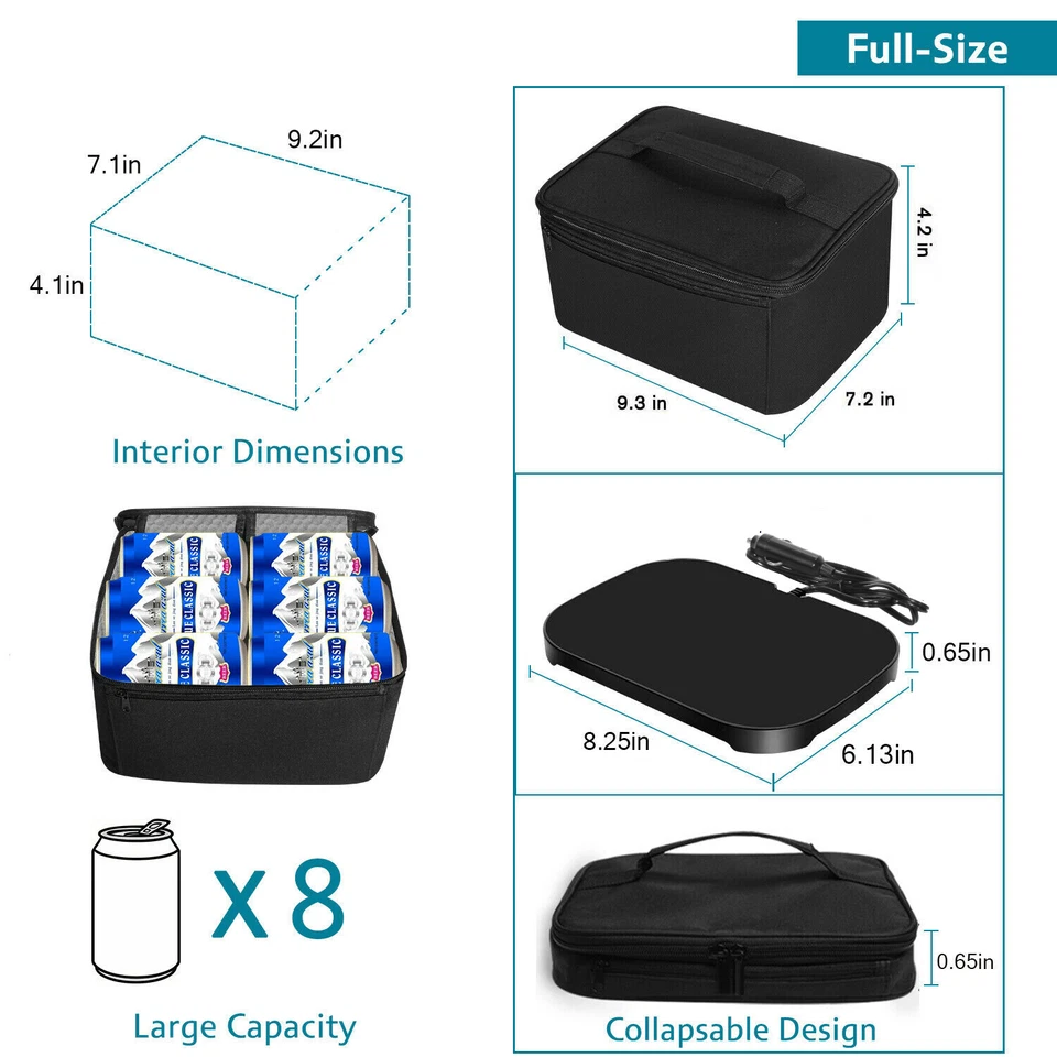 Lancheira elétrica 24V portátil pessoal mini forno aquecedor de alimentos para motorista de caminhão - Imagem 3 de 4