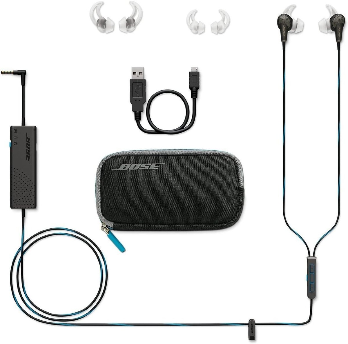 QuietComfort20 アップルブラック4個 アンドロイドホワイト1個 新品 Bose QuietComfort 20 アップル ホワイトdtp（Bose