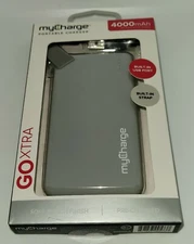 myCharge GOXTRA Portable Charger 4000mAh with Built-In USB + Built-in Strap