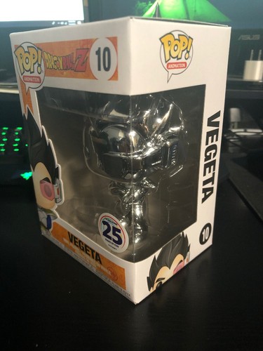 Funimation Dragon Ball Z - Funko Pop - Villain Vegeta (Silver Chrome) Exclusive - Bild 7 von 12