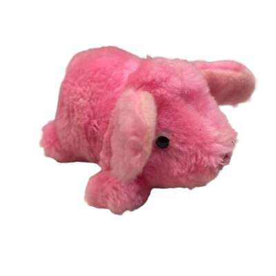 Pink Pig Ground Nutshell Stuffed Animal Plush George Good Corp 1978 Vintage 6 
